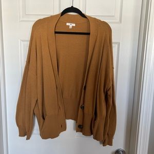 Camel grandpa cardigan from Bp.